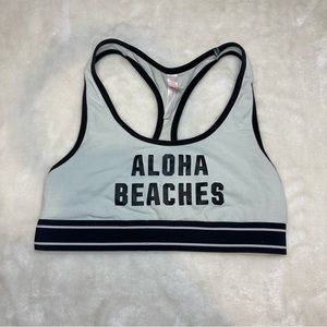 Victorias Secret Pink Aloha Beaches Sports Bra Size Small